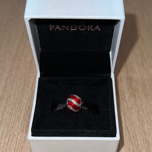 NWOT Pandora - (Retired) Adornment Charm with Red Enamel - Picture 2 of 7